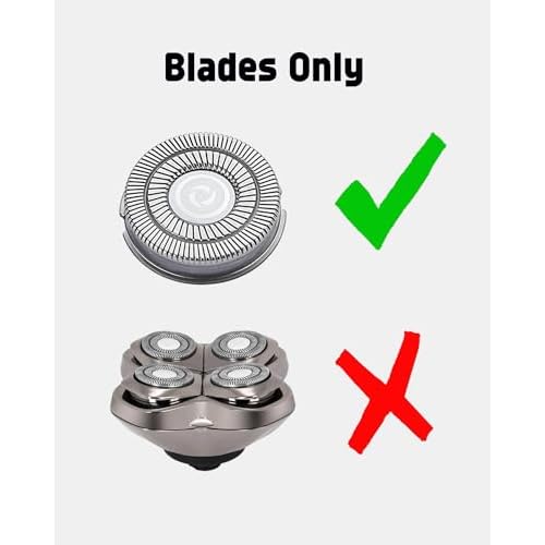 Pitbull Shaver Replacement Blade for Skull Shaver Replacement Heads Pitbull Gold PRO, Pitbull Silver PRO, Pitbull Platinum PRO, Palm Electric Razors, 8 - Pack for Head Shavers for Bald Men, Premium