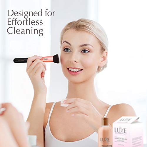 Luxe Electric Makeup Brush Cleaner, Pink, USB Charging Station, 3 Adjustable Speeds, Cleaner to Instantly Wash and Dry Your Makeup Brushes (Pack of 2)