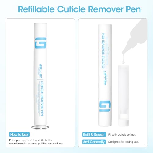 Gellen 3-in-1 Cuticle Remover & Aloe Vera Oil Pen Set