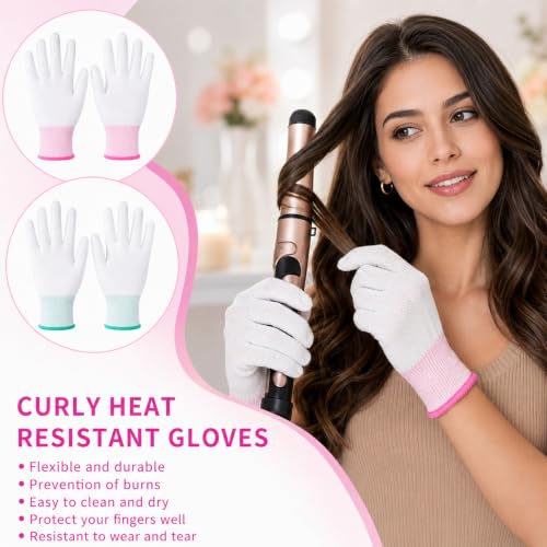Heat Protection Gloves for Hair Styling, 8 Pcs Set
