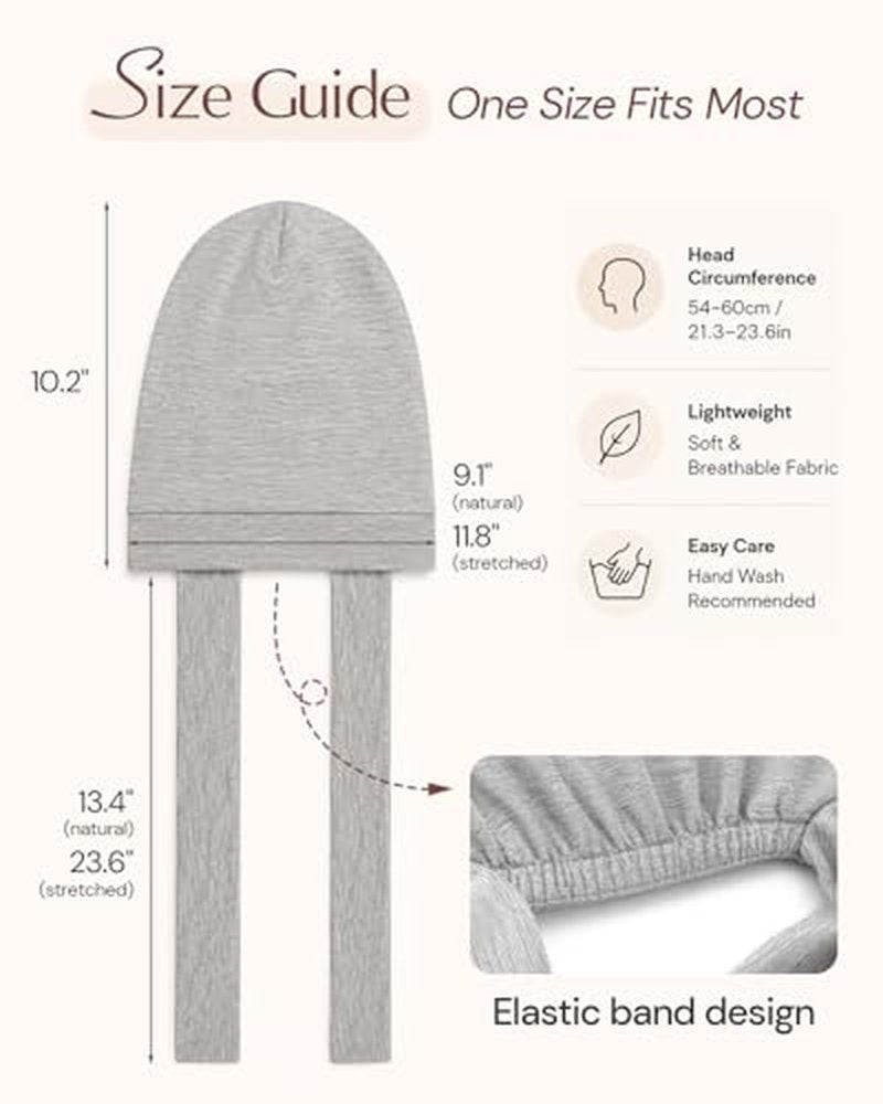 Adjustable Satin Sleep Bonnet for Curly Hair