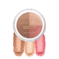 3-in-1 Blush Highlight Bronze Baked Powder Palette - Contour Kit
