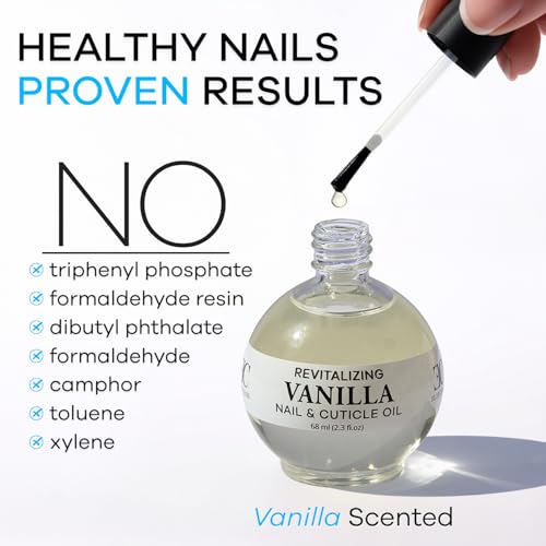 Ellie Chase Vanilla Cuticle & Nail Care Oil - Jojoba Oil & Vitamin E (2.3 oz)