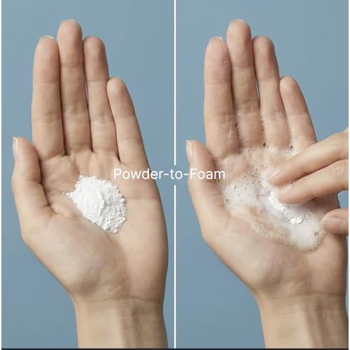Gentle Face Cleanser Enzyme Powder Face Wash, Rice Cleanser and Rice Exfoliator for Face, Water-Activated Travel Face Wash, 99.8 Percent Natural, Made in France