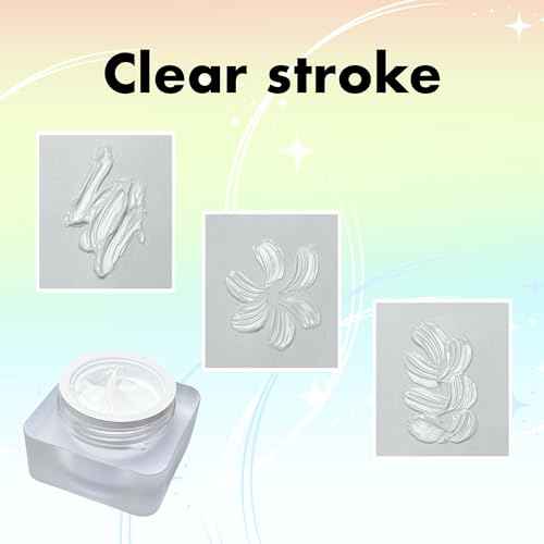 Nail Gel polish sculpture gel 5g black and white in colour clear stroke non wipe chrome applicable DIY at home embossed painting gel Nail solons mini 3D designs (Black and white, 5g)