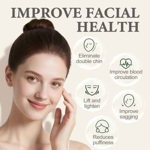 Lymphatic Contour Face Brush, Lymphatic Drainage Massager for Face, Chin & Neck. Features a Newly Upgraded Ergonomic Design for Precise Skin Fit