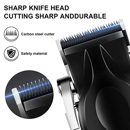 KEMEI Black Hair Clippers for Men£¬ Adjustable Blade Cordless Clipper Professional Barber Clippers£¬ USB Rechargeable Wireless Haircut Clippers km-2296