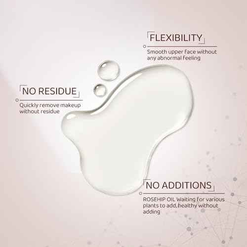 Natural Makeup Remover OLI,Makeup Remover Oil Mini and Gentle Cleansing Remover Oil for All Skin Types-Nourishing and Gentle,Individually Packaged -Travel-Friendly(Rose 20 Pcs)