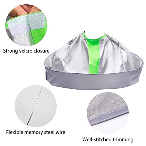 Hair Cutting Cape with Hair Catcher for Men & Women