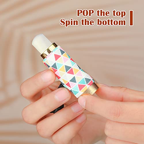Sureio 10 Pack Lip Balm Holder Keychain Bulk Lip Gloss Keychain Gifts for Women Christmas Nurse