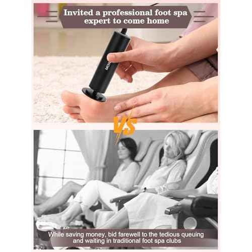Electric Foot Callus Remover,MOWLIE Electric Foot Care Tools with Speed Controller and 60pcs Replacement Sandpaper Disk for Men Women Dead Dry Crack Skin Calluses (Black)