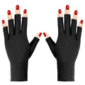 UPF 50+ Fingerless UV Protection Gloves for Gel Manicure & Nail Lamp