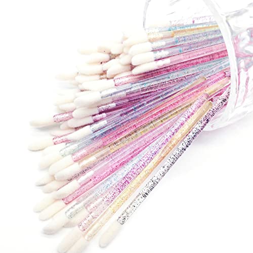 600 Disposable Lip Gloss Wands - Crystal Handle Lipstick Applicators