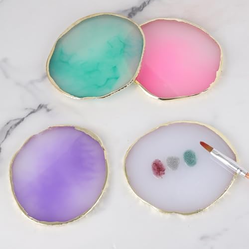 4 Pack Nail Art Resin Palette - Polish Mixing Plate