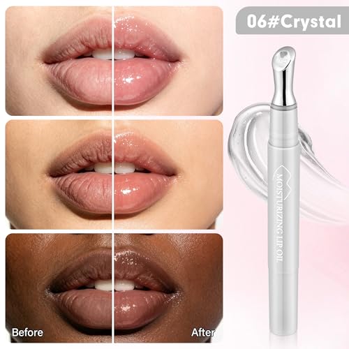 Hydrating Lip Oil with Jojoba & Shea Butter – 2 Pack