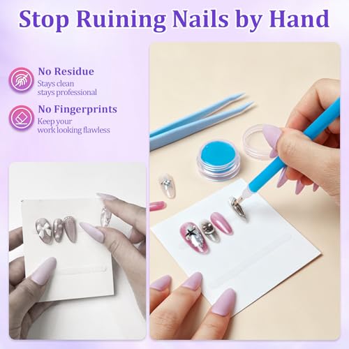 Press On Nail Storage Set: 100 Bags, Cards & Accessories