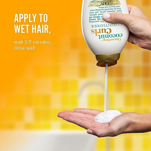 OGX Quenching + Coconut Curl-Defining Conditioner | For Curly Hair | With Coconut & Citrus Oil | Paraben & Sulfate-Free | 13oz Pack of 2