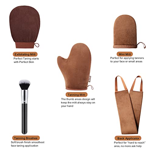 GAIYAN Self Tanning Mitt Applicator, Self Tan Mitt Applicator Kit, Self Tanner Mitt, Self Tanning Mit Tanning Mitts Self Tanner Glove Tanning Glove For Self Tan Mit
