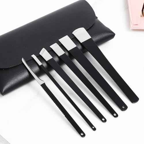 cobee 6 Pcs Ingrown Toenail Removal Kit, Callus Shaver Ingrown Toenail Tool with A Storage Box, Foot Callus Remover Tool Pedicure Knife for Foot Care Dead Skin Corn File Rasp