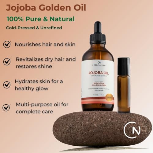 Jojoba Oil for Nails & Cuticles ? 100% Pure & Cold-Pressed Nail Oil for Stronger, Healthier Nails ? Deep Cuticle Moisturizer for Dry, Cracked Skin ? Hexane-Free, Fast Absorbing