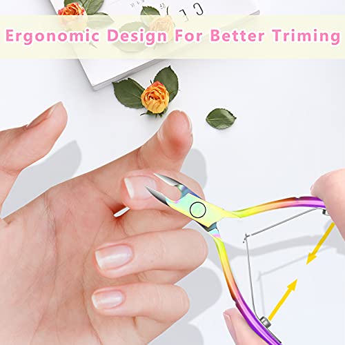 Decute Stainless Steel Cuticle Trimmer and Pusher Set - Manicure Tools