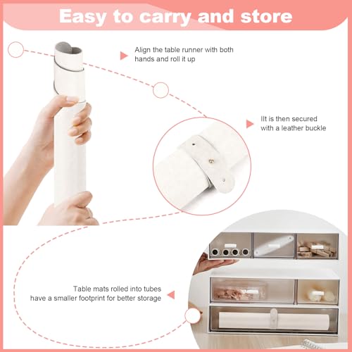 Waterproof Nail Art Desk Mat 60x30cm White