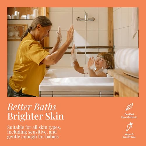 Refreshing Citrus Bath & Body Wash, 8 oz ? Hypoallergenic, Vegan with Glycerin & Prebiotics Gentle, pH-Balanced Cleanser for Dry & Delicate Skin (8 oz)