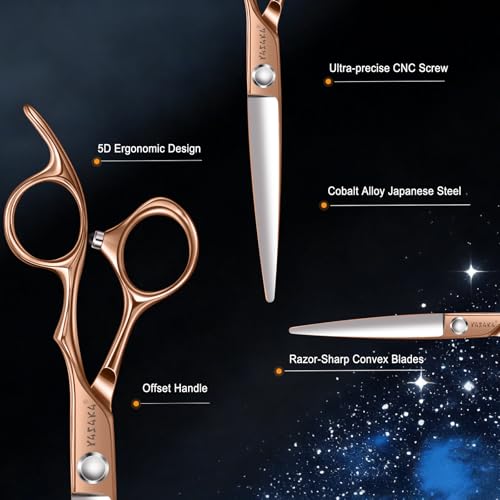 YASAKA 6.75" Professional Hair Cutting Scissors Cobalt Steel