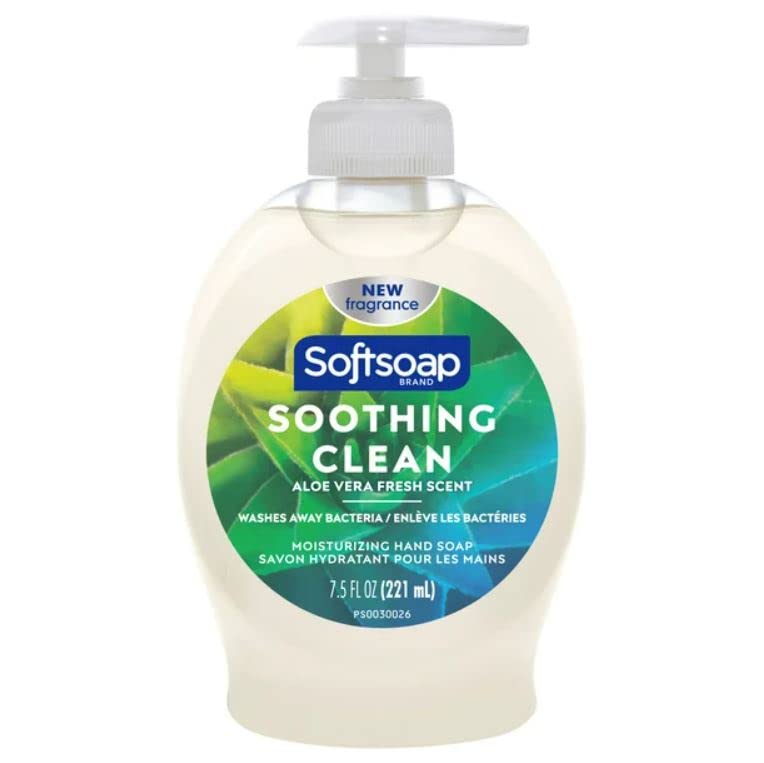 Softsoap Liquid Hand Soap, Moisturizing with Aloe, 7.50-Ounce (Pack of 4)