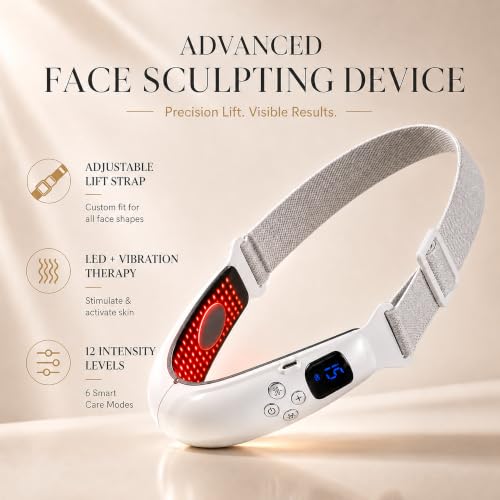 V-Face Lift Machine with Red & Blue Light - 6 Modes & 12 Intensity Levels
