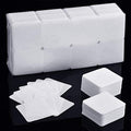 Maitys 1000 Pieces Eyelash Extension Glue Wipes Eyelash Glue Cleaner Non Woven Fabric Wipes Lash Supplies Accessories Tools for Extension Nail Polish Bottle(White)
