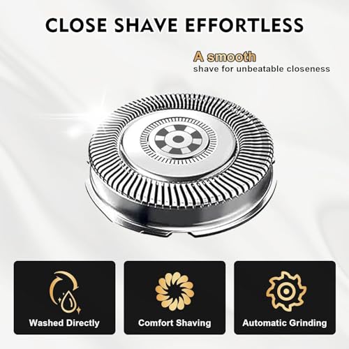 SH71/52 Replacement Heads Compatible with Philips Norelco Series 7000 & 5000, Upgraded SH71/SH70/52 Blades for Philips Shaver 7500 7530 S7311 S7370 S7371,9-Pack