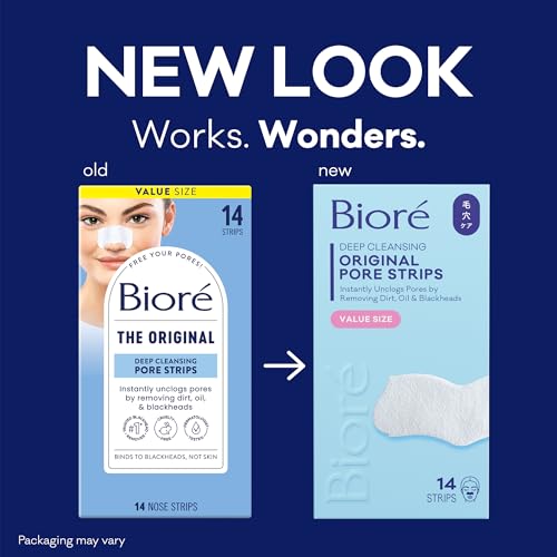 Bioré Blackhead Remover Strips - Deep Pore Cleansing, 14 Count