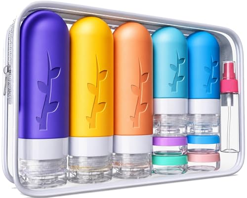 Aeomni 19-Pack TSA Approved Travel Bottles & Containers Set
