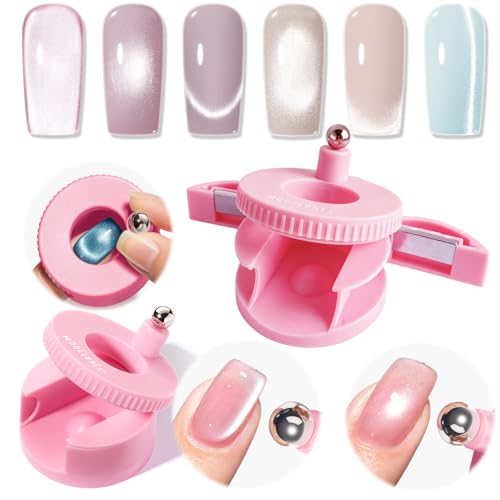 Modelones 5D Cat Eye Nail Magnet – 3-in-1 Rotating Gel Polish