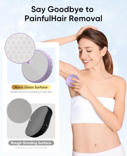 Painless Crystal Hair Remover Device for Smooth Skin - Reusable Epilator