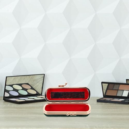 Vintage Lipstick Case with Mirror | Compact Lip Balm Holder