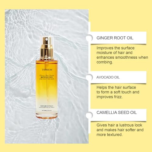 Leave-In Conditioning Oil Spray for Dry, Frizzy Hair with Jojoba & Shea Butter