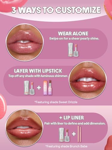 SHEGLAM Glass Lock Lip Gloss - Strawberry Milk