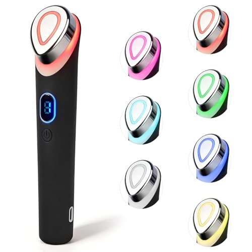 7-in-1 LED Glass Face Massager with Heat & Vibration