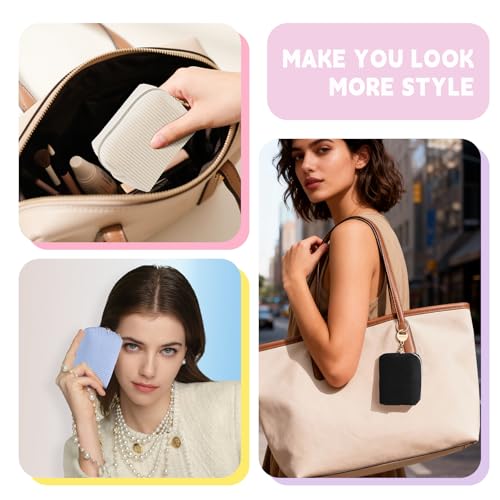 Mini Corduroy Makeup Bag - Small Cosmetic Organizer Pouch