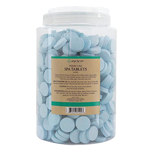 Ginger Lily Farms Pedicure Spa Tablets - Ocean Scent Foot Soak (500 Count)
