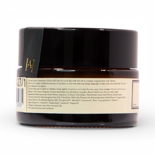 HMA | Peppermint Lip Balm ? With Shea Butter, Squalane & Menthol | Hydrating & Cooling Lip Care for Dry or Cracked Lips | Natural Moisture & Minty Freshness | 0.35 Oz