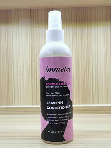 immetee Wig Spray, Hair Conditioner Spray for Wig, Weave & Braid, 8.4 Fl Oz (Formulated for Natural Wigs)