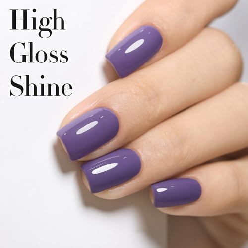 Double Rhythm 15ML Gel Polish Deep Purple Blue Teal - Same Color, Soak Off, Salon & DIY