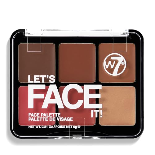 W7 Let's Face It Cream Palette - Deep Desert Glow