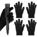 Heat Resistant Gloves for Hair Styling - 2 Pairs Cotton