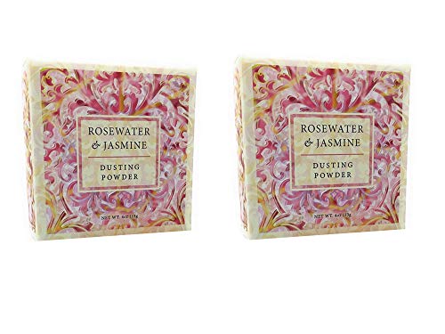 Greenwich Bay Rosewater & Jasmine Dusting Powder 4oz (2-Pack)