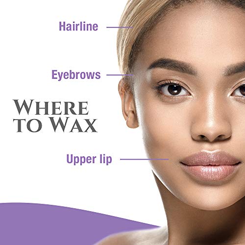 Satin Smooth EZ Grip Eyebrow Wax Strips ? Non-Woven Eyebrow Waxing Strips, Upper Lip & Brow Wax Strip, Facial Hair Removal Women, 100 ct, 2 Pack
