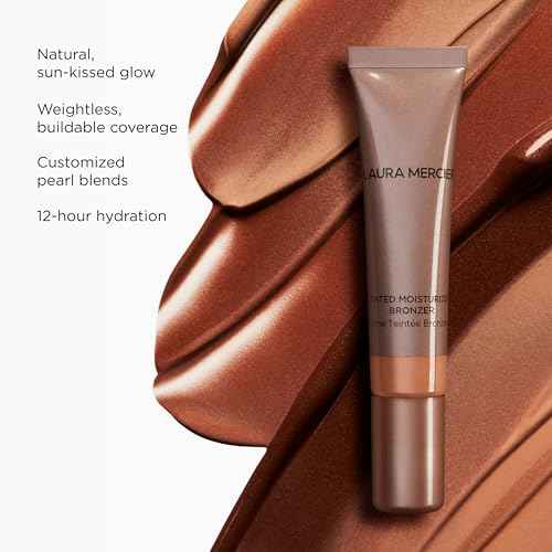 Laura Mercier Tinted Moisturizer Bronzer: Long Lasting Sheer Cream Bronzer, Weightless, Buildable Coverage, 12 HR Hydrating Wear, Non-Comedogenic, 6 Shades for All Skin Tones